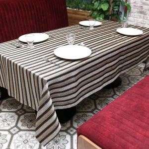 Скатертина жакардова Strip 160 × 285 см від Kayra