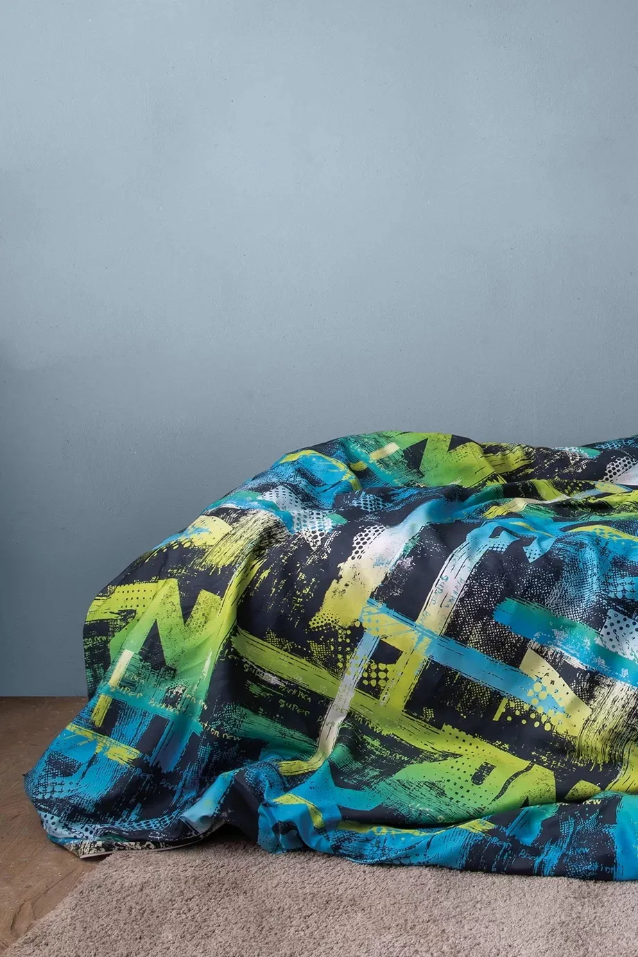 Комплект постільної білизни Digital Satin 160 × 220 см Aqua від Issimo - Зображення 4