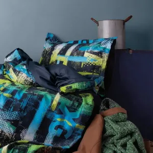 Комплект постільної білизни Digital Satin 160 × 220 см Aqua від Issimo