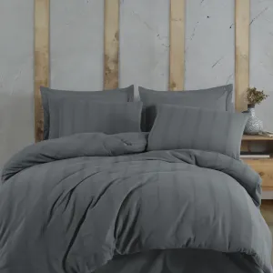 Постільна білизна Muslin 200 × 220 см (євро) Aura Antrasit від Saheser