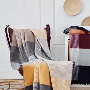 Плед Layka Sari 180 × 220 см Жовтий від Aksu