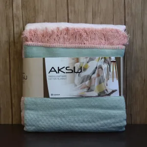 Плед Montant Pembe 180 × 220 см Різнокольоровий від Aksu