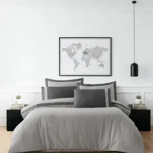 Постільна білизна Mona Premium Satin 300TC 200 × 220 см (євро) Alara Ash від La Romano