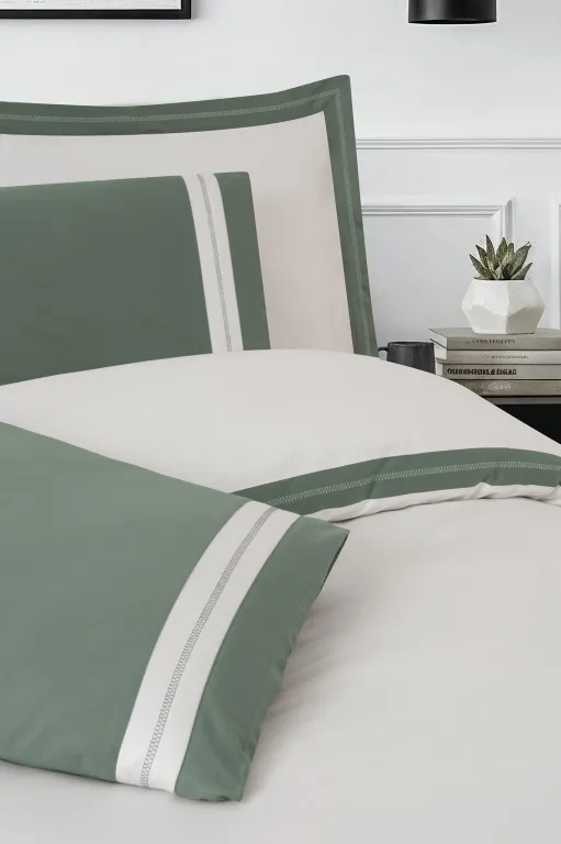 Постільна білизна Mona Premium Satin 300TC 200 × 220 см (євро) Alara Cream від La Romano - Зображення 4