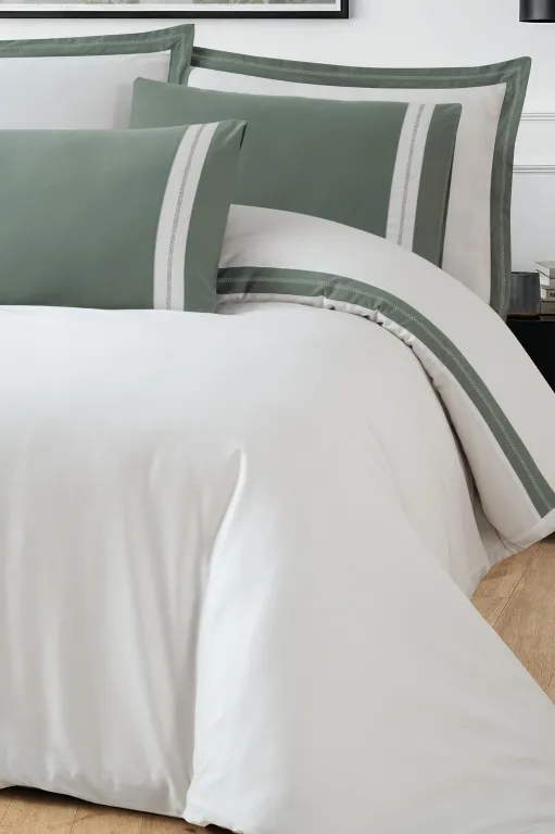 Постільна білизна Mona Premium Satin 300TC 200 × 220 см (євро) Alara Cream від La Romano - Зображення 3