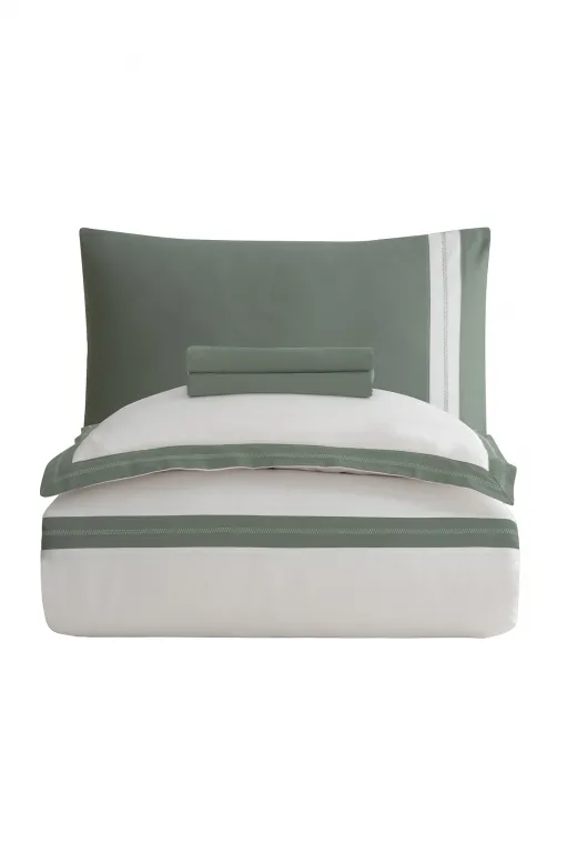 Постільна білизна Mona Premium Satin 300TC 200 × 220 см (євро) Alara Cream від La Romano - Зображення 6