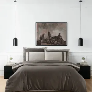 Постільна білизна Mona Premium Satin 300TC 200 × 220 см (євро) Alara Iron від La Romano