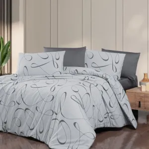 Постільна білизна Ranforce 200 × 220 см (євро) Alfeo Antracite від First Choice
