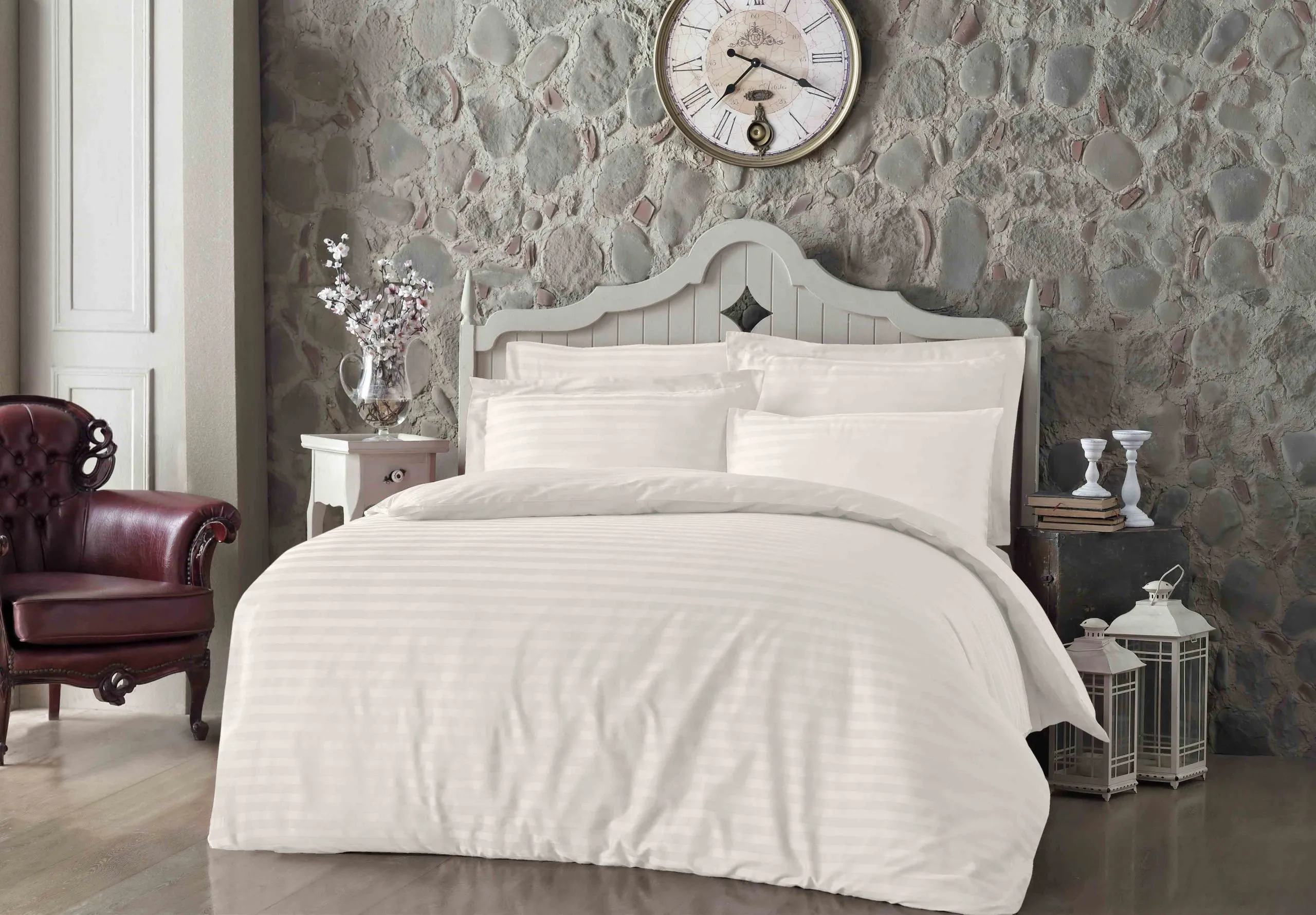 Постільна білизна Satin 200 × 220 см (євро) Always Ekru від Altinbasak
