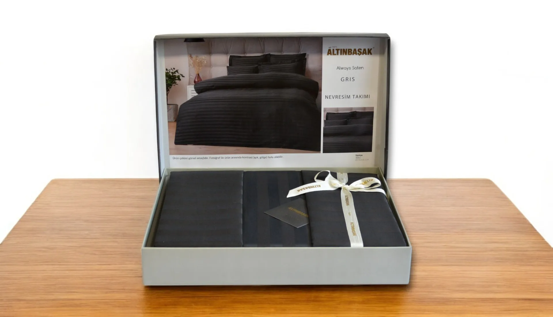 Постільна білизна Satin 200 × 220 см (євро) Always Gris від Altinbasak - Зображення 2