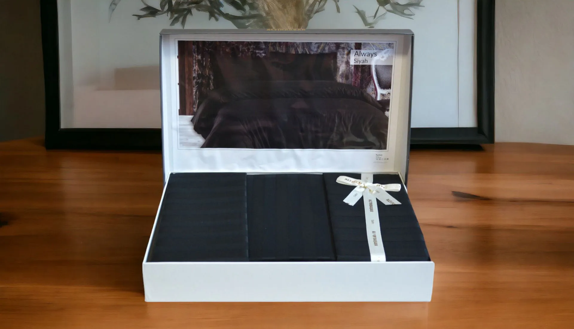 Постільна білизна Satin 200 × 220 см (євро) Always Siyah від Altinbasak - Зображення 2