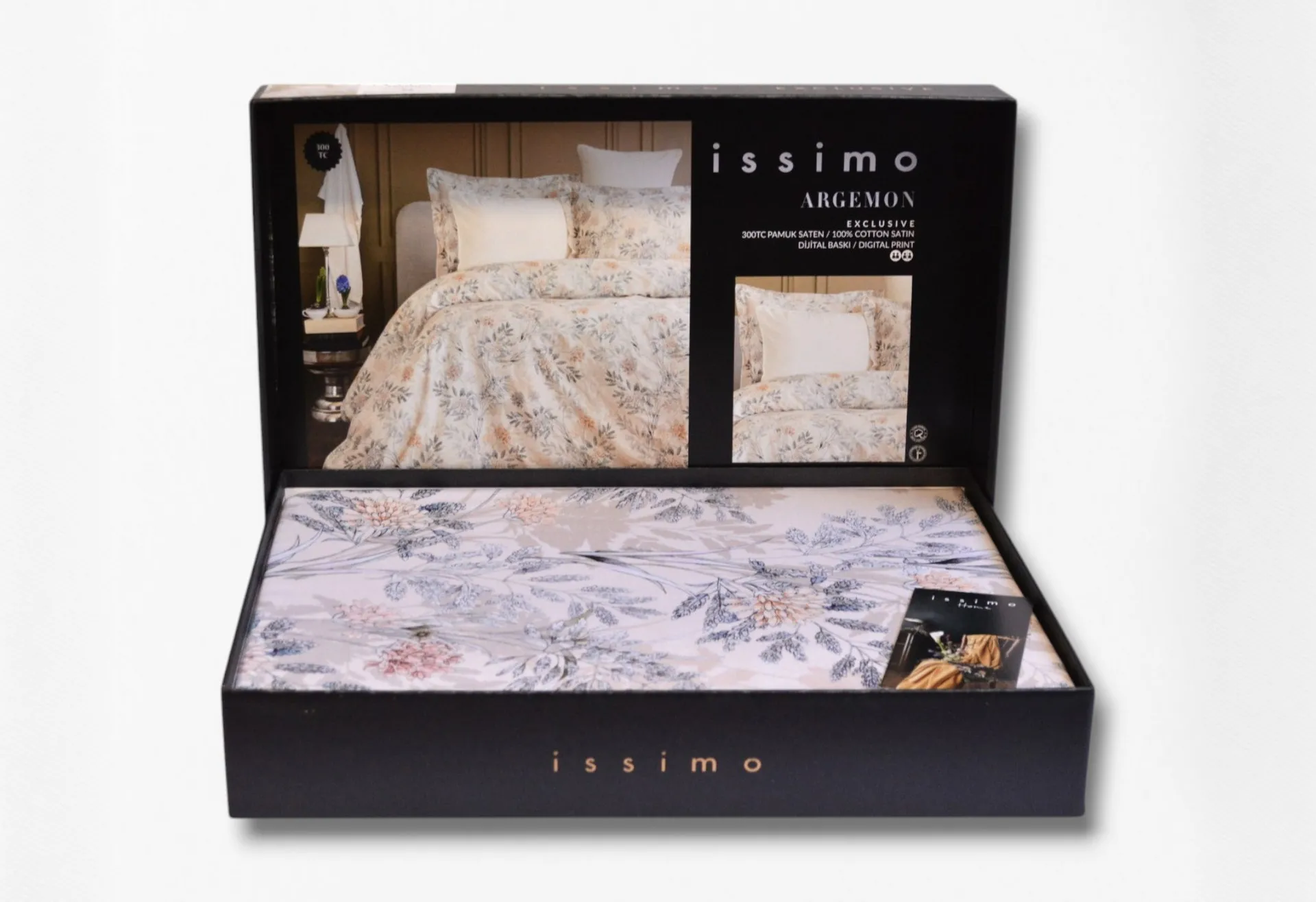 Комплект постільної білизни Digital Satin 300 TC 200 × 220 см (євро) Argemon від Issimo - Зображення 7