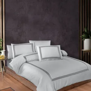 Постільна білизна Deluxe Satin 200 × 220 см (євро) Belezza Grey від First Choice