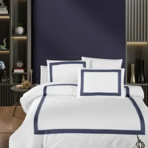 Постільна білизна Deluxe Satin 200 × 220 см (євро) Belezza White від First Choice