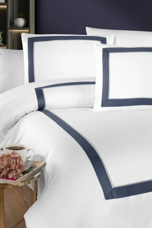 Постільна білизна Deluxe Satin 200 × 220 см (євро) Belezza White від First Choice - Зображення 2
