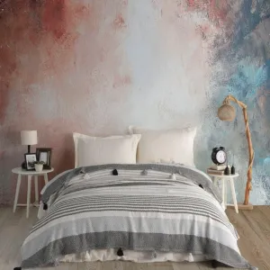 Бавовняне покривало Basile 220 × 240 см (євро) Сірий від Moss