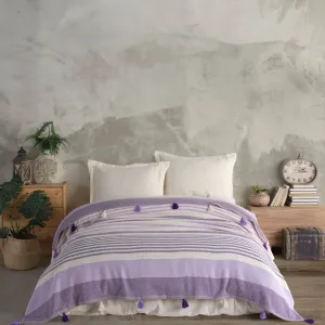 Бавовняне покривало Basile 220 × 240 см (євро) Ліловий від Moss