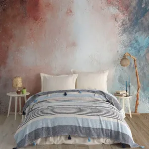 Бавовняне покривало Basile 220 × 240 см (євро) Синій від Moss
