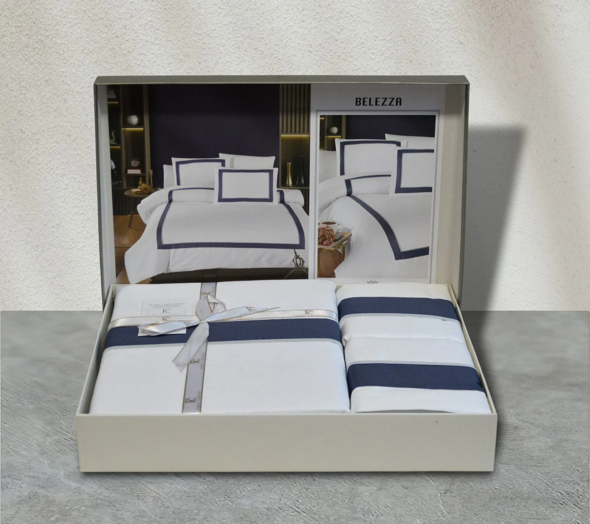 Постільна білизна Deluxe Satin 200 × 220 см (євро) Belezza White від First Choice - Зображення 3