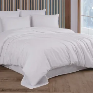 Постільна білизна Stripe Satin 200 × 220 см (євро) Beyaz від Cotton Shine