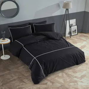 Постільна білизна Ranforce Prima 200 × 220 см (євро) Carven Black від Turkiz