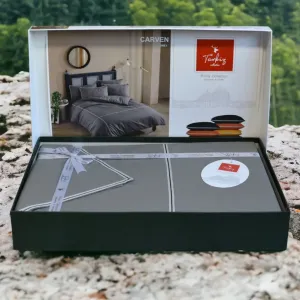 Alternative view of Постільна білизна Ranforce Prima 200 × 220 см (євро) Carven Grey від Turkiz