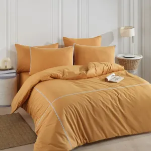 Постільна білизна Ranforce Prima 200 × 220 см (євро) Carven Mustard від Turkiz