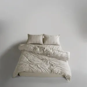 Постільна білизна Stonewashed 200 × 220 см (євро) Cassandra Cream від Limasso