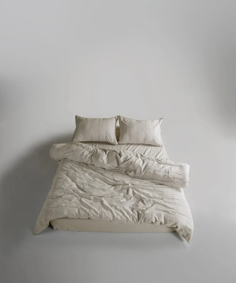 Постільна білизна Stonewashed 200 × 220 см (євро) Cassandra Cream від Limasso