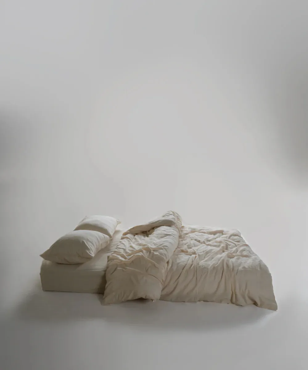 Постільна білизна Stonewashed 200 × 220 см (євро) Cassandra Cream від Limasso - Зображення 3