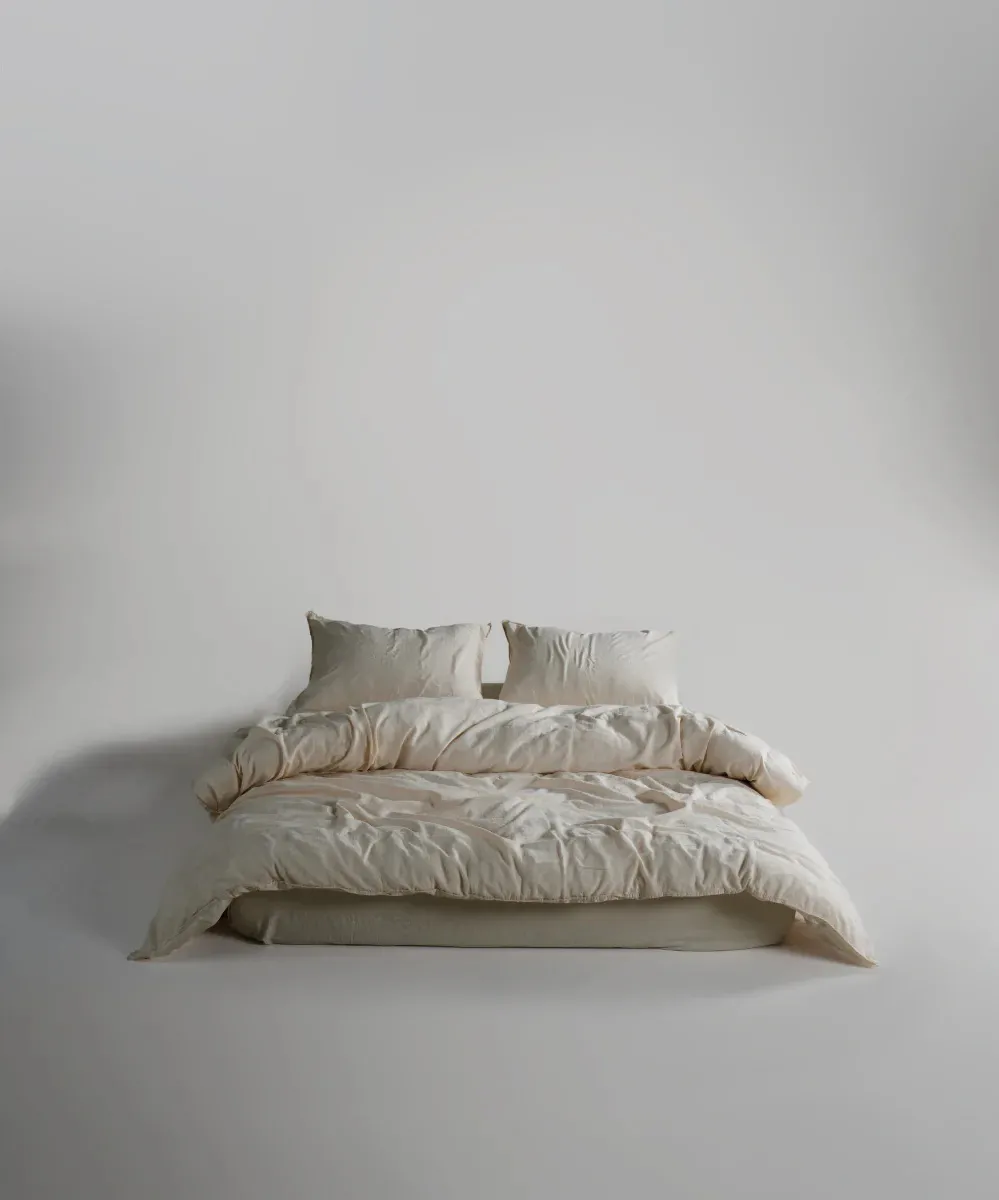Постільна білизна Stonewashed 200 × 220 см (євро) Cassandra Cream від Limasso - Зображення 4