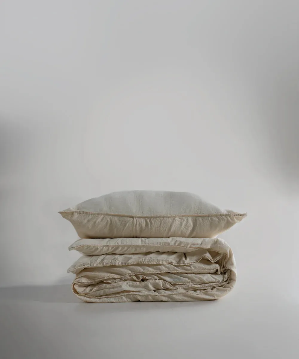 Постільна білизна Stonewashed 200 × 220 см (євро) Cassandra Cream від Limasso - Зображення 5
