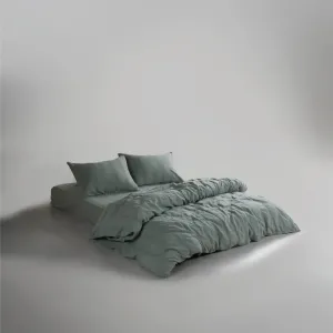 Alternative view of Постільна білизна Stonewashed 200 × 220 см (євро) Cassandra Natural Green від Limasso