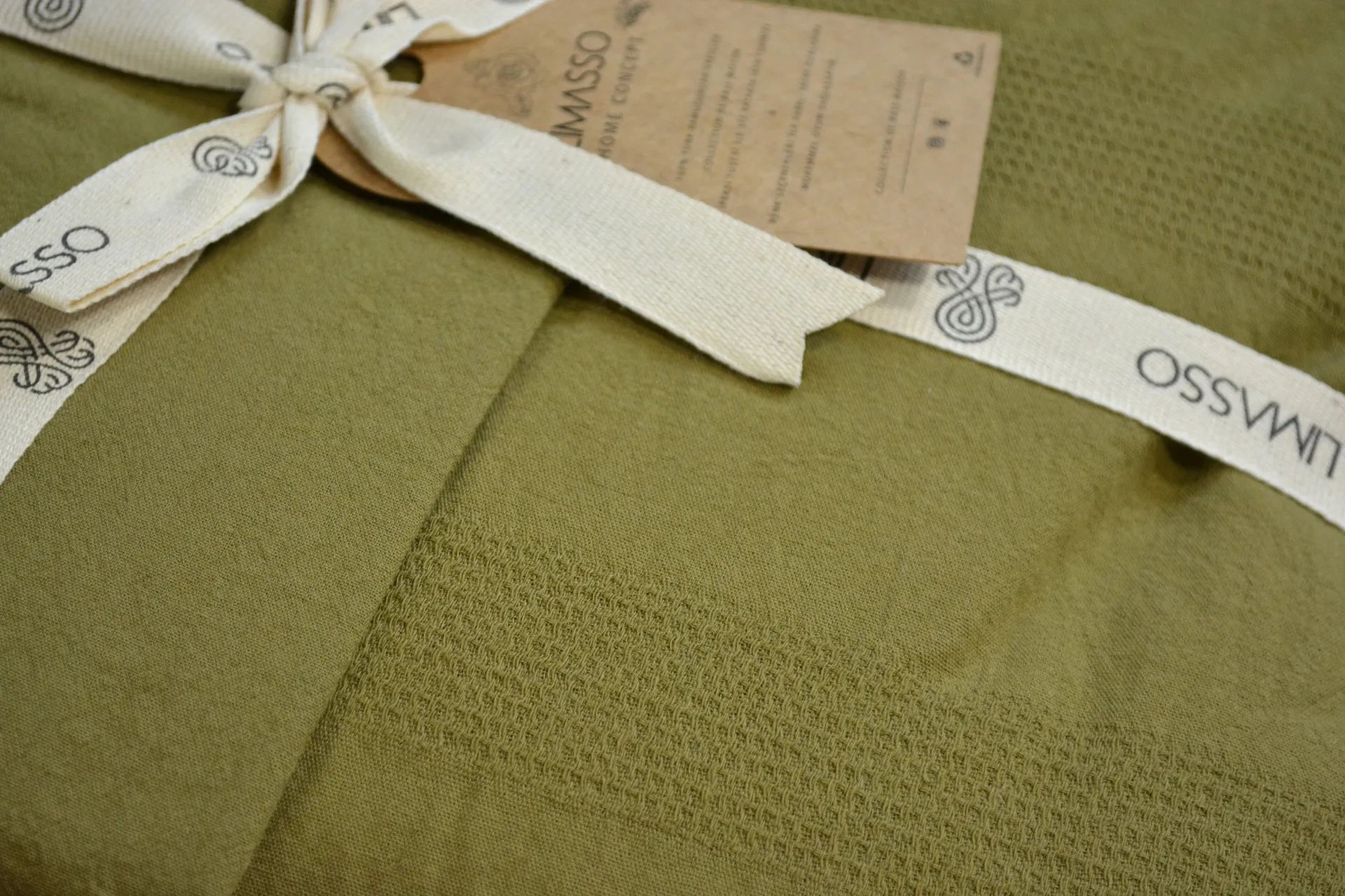 Постільна білизна Stonewashed 200 × 220 см (євро) Cassandra Olive від Limasso - Зображення 8