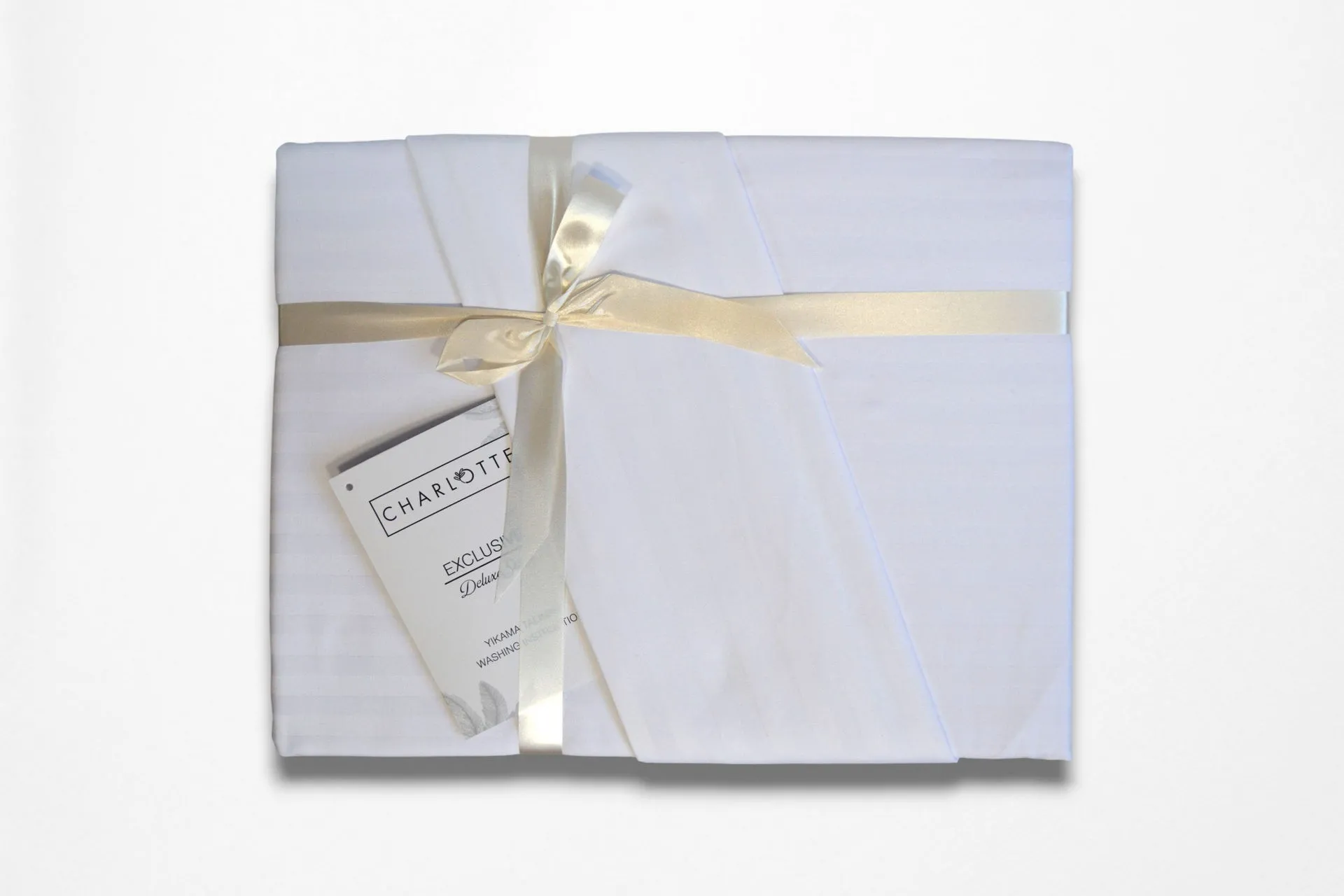 Постільна білизна Stripe Satin 200 × 220 см (євро) Beyaz від Charlotte - Зображення 3