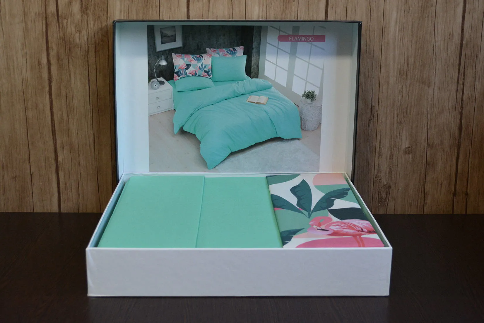 Постільна білизна Charlotte Duz Boya 160 × 220 см (полуторний) Flamingo від Ugurlu - Зображення 2