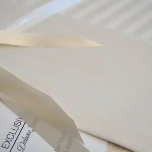 Alternative view of Постільна білизна Stripe Satin 200 × 220 см (євро) Stone від Charlotte