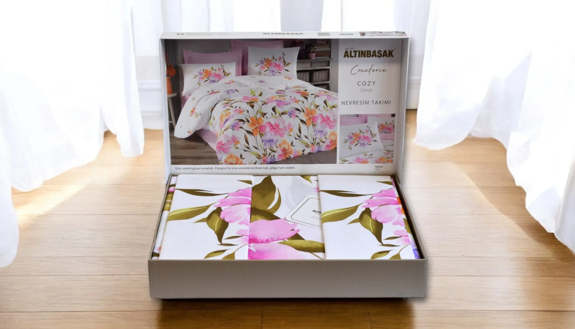 Постільна білизна Creaforce 160 × 220 см (полуторний) Cozy Candy від Altinbasak - Зображення 4