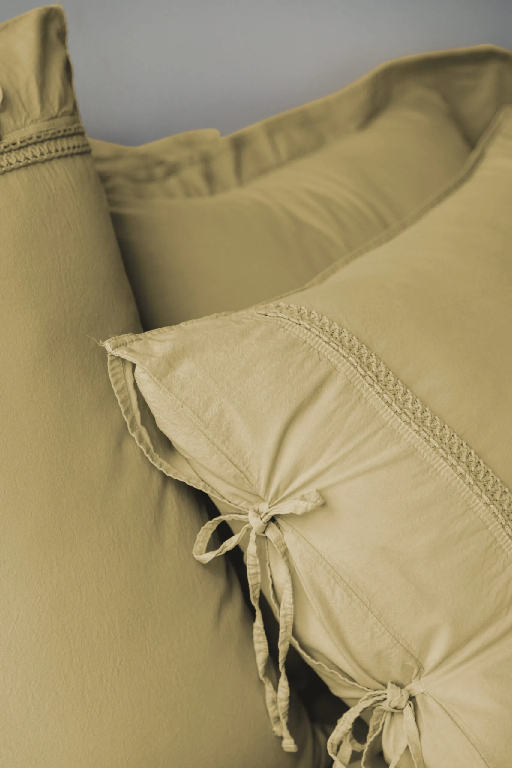 Постільна білизна Drope Poplin 200 × 220 см (євро) Saphron від Issimo - Зображення 3