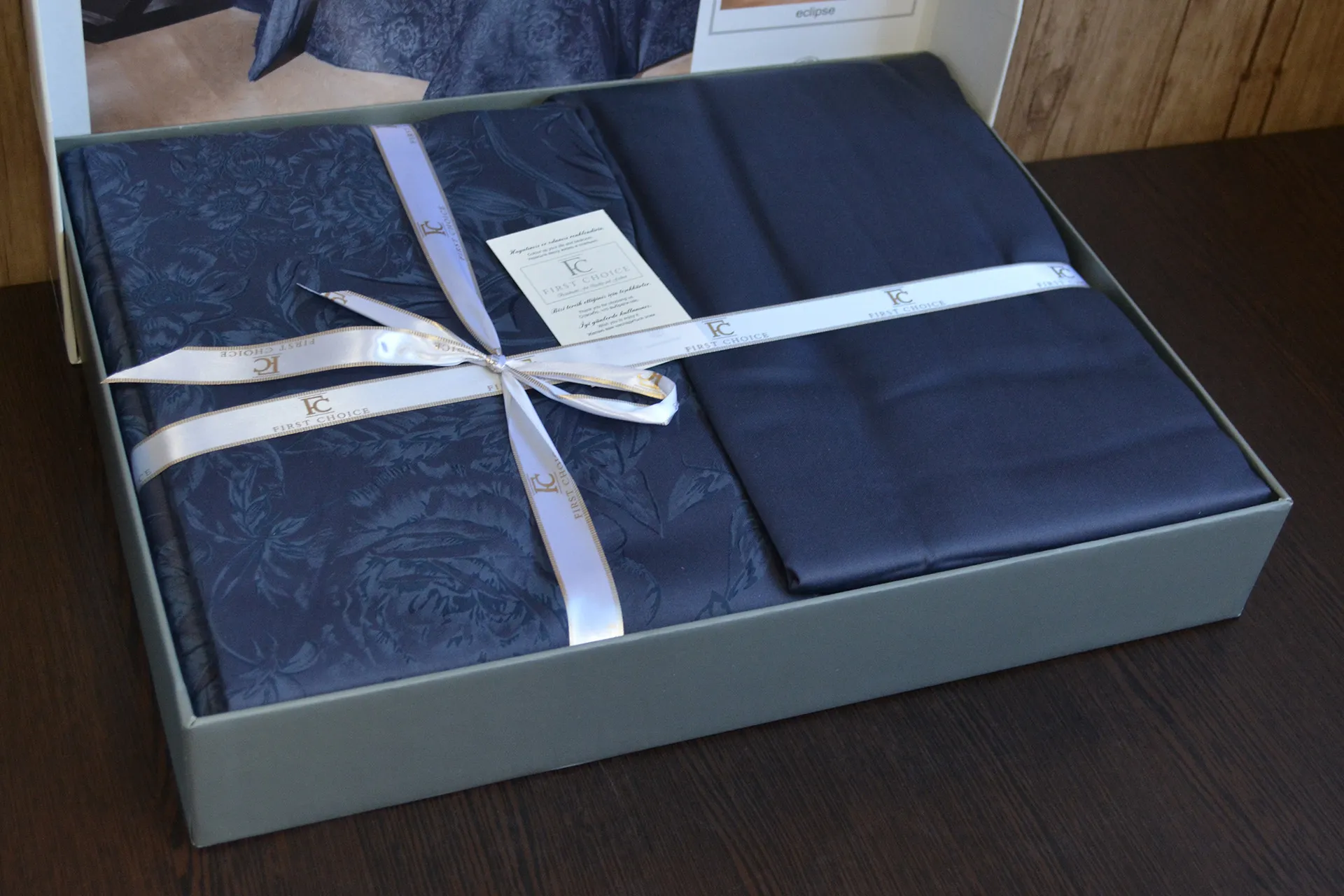 Постільна білизна Cotton Satin 160 × 220 см (2 шт., сімейний) сімейний Advina Eclipse від First Choice - Зображення 4