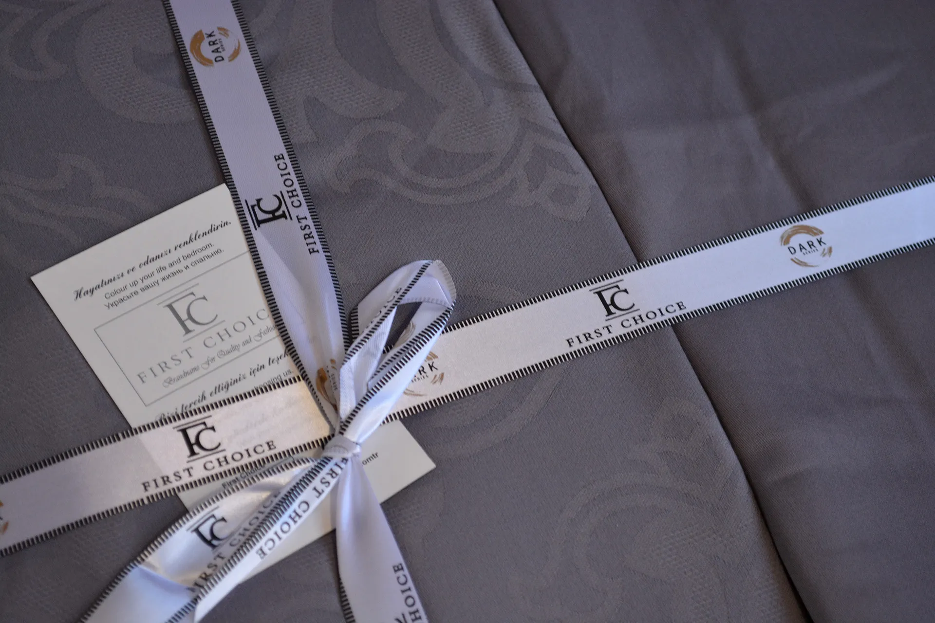 Постільна білизна Jacquard Satin DARK 200 × 220 см (євро) Sofya Quicksilver від First Choice - Зображення 5