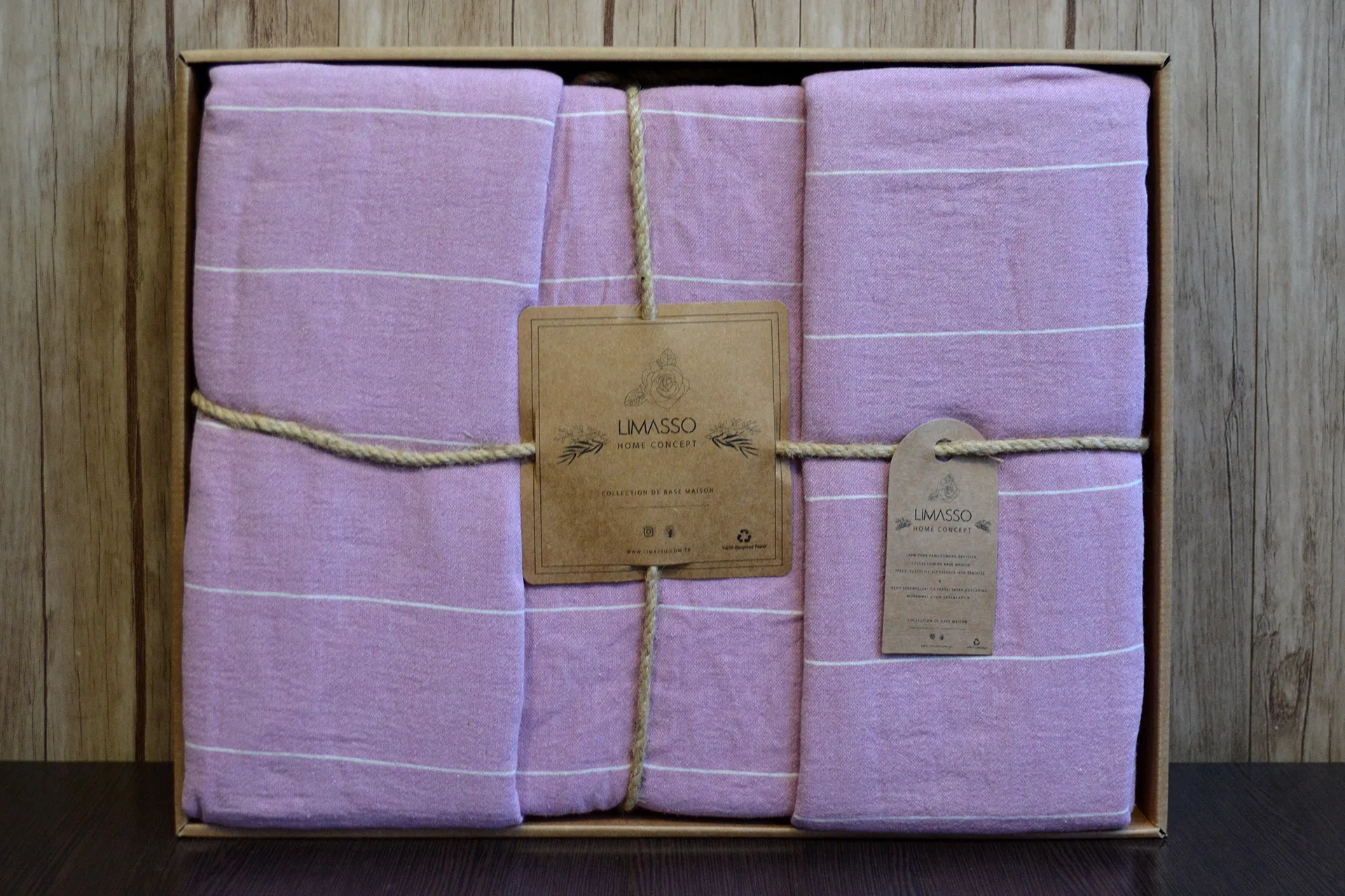 Постільна білизна Stonewashed Ranforse 200 × 220 см (євро) Aura Pudra від Limasso - Зображення 3
