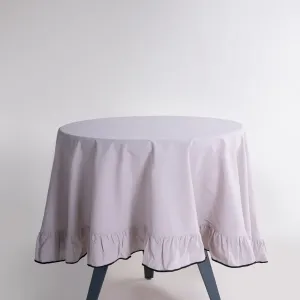 Alternative view of Кругла скатертина з вареної бавовни Exclusive Essualte Ø 160 см Opal Grey від Limasso