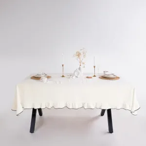 Скатертина з вареної бавовни Exclusive Esualte 160 × 220 см Akdeniz Krem від Limasso