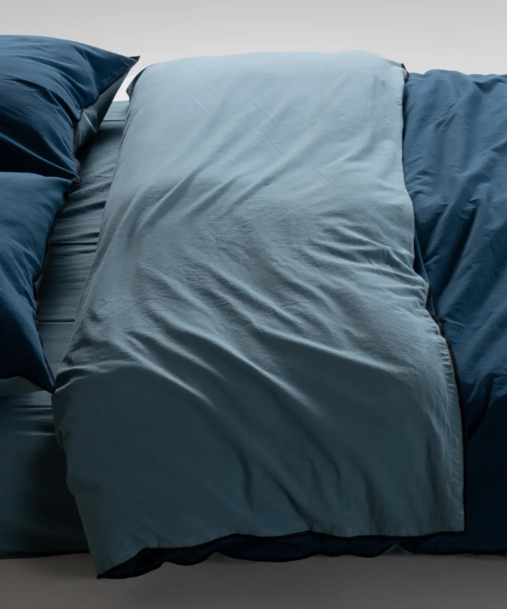Постільна білизна Stonewashed Essualte 200 × 220 см (євро) Akdeniz Mavisi-Dress Blue від Limasso - Зображення 5