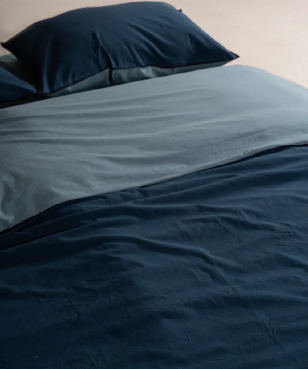 Постільна білизна Stonewashed Essualte 200 × 220 см (євро) Akdeniz Mavisi-Dress Blue від Limasso - Зображення 6