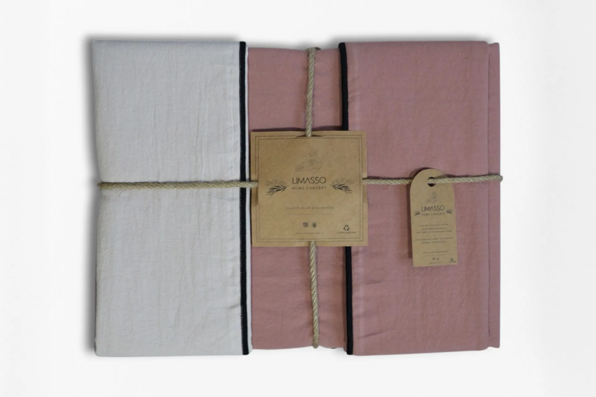 Постільна білизна Stonewashed Essualte 200 × 220 см (євро) Pristine – Old Rose від Limasso - Зображення 8