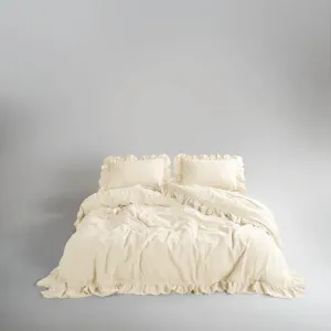 Постільна білизна Stonewashed Exclusive Ranforse 160 × 220 см (2 шт., сімейний) сімейний Akdeniz Krem від Limasso