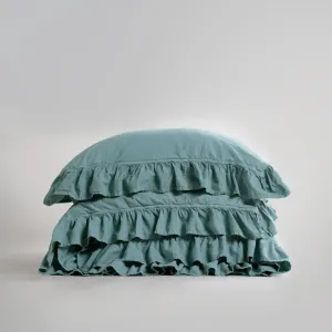Alternative view of Постільна білизна Stonewashed Exclusive Ranforse 200 × 220 см (євро) Akdeniz Mavisi від Limasso