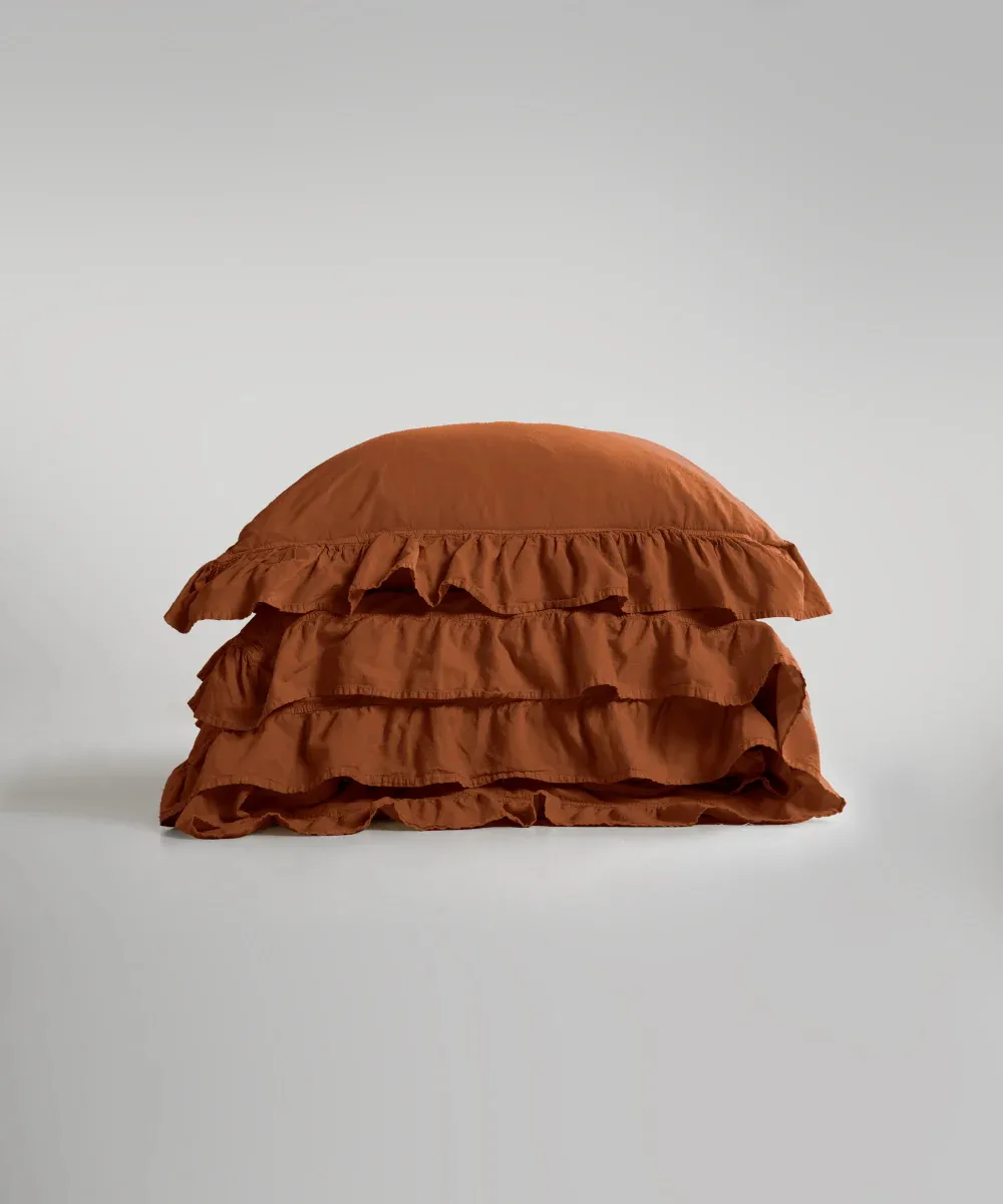 Постільна білизна Stonewashed Exclusive Ranforse 200 × 220 см (євро) Automne від Limasso - Зображення 3